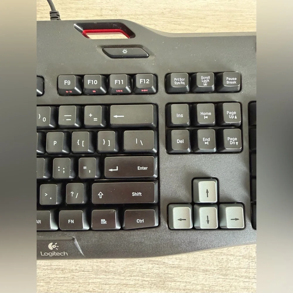 Logitech G105 Model Y-U0013 Wired Gaming Keyboard w/ Blue LED Backlighting